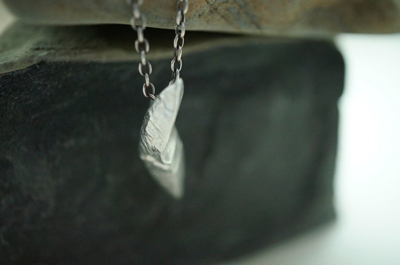 【janvierMade】❤ 月夜 银项链  l 纯银项链及坠子 l 原创设计手作 - 项链 - 其他金属 