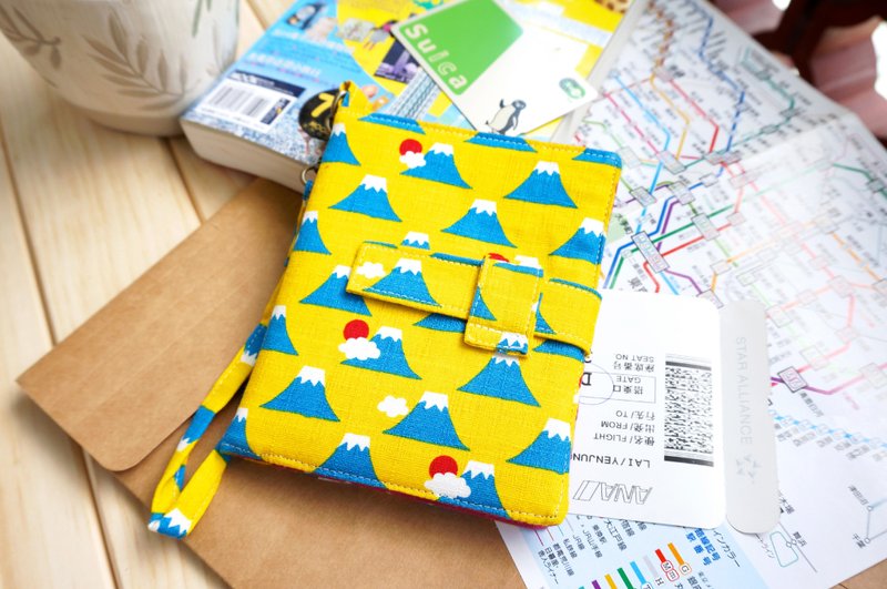 旭日高升富士山护照夹☀ - 护照夹/护照套 - 其他材质 黄色