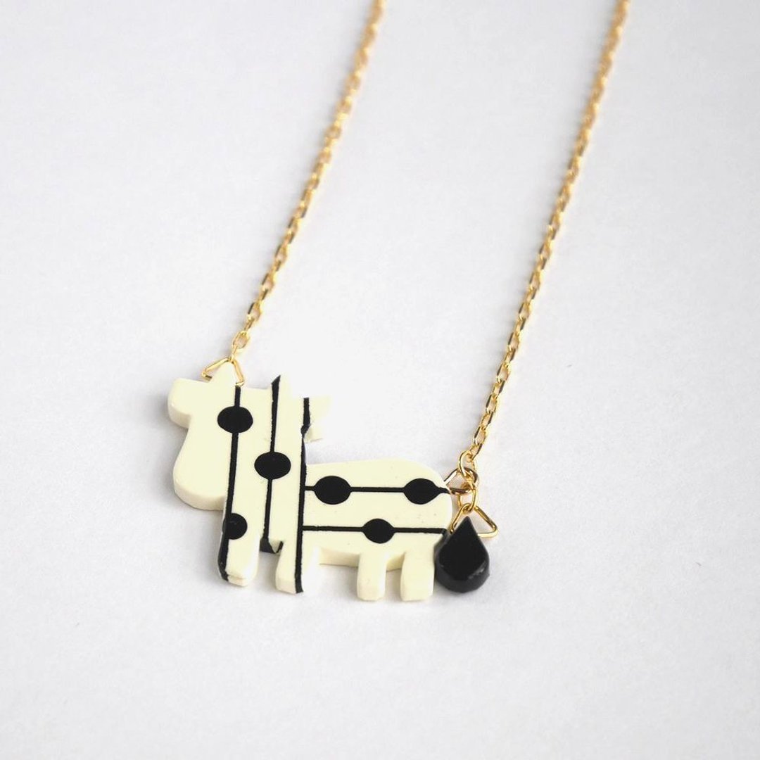 Cattle necklace ranch - 项链 - 塑料 白色