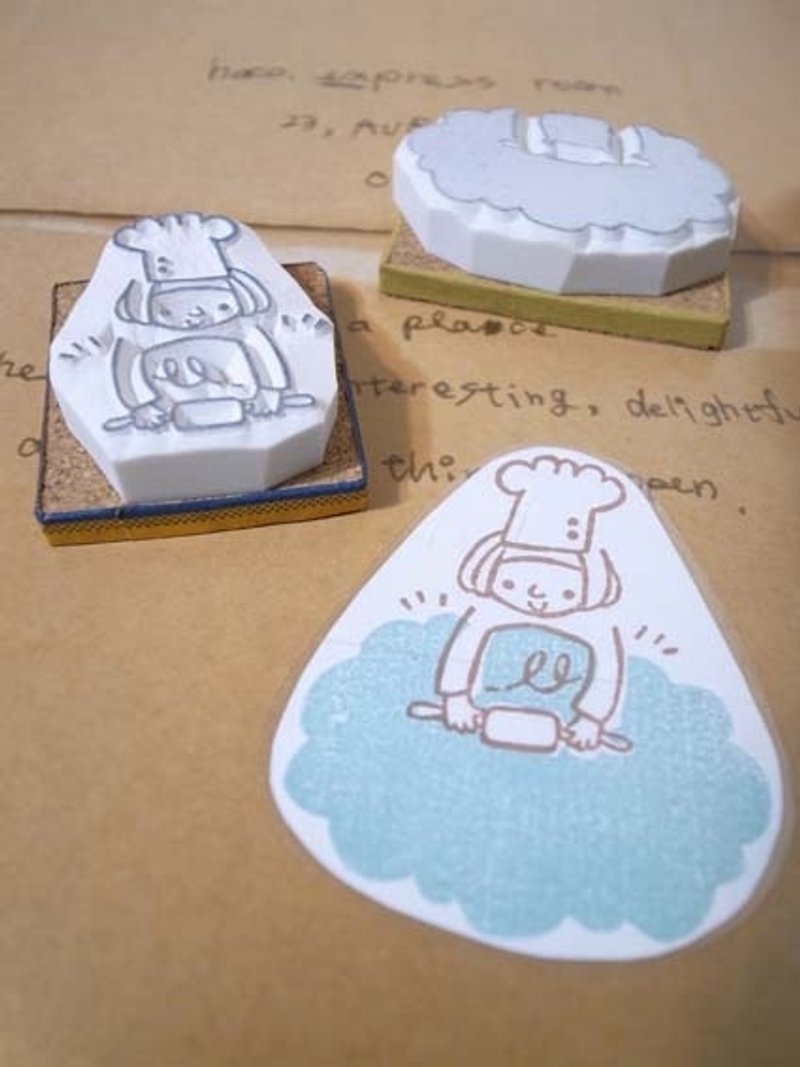 云厨师MEMO印章 - 印章/印台 - 橡胶 白色