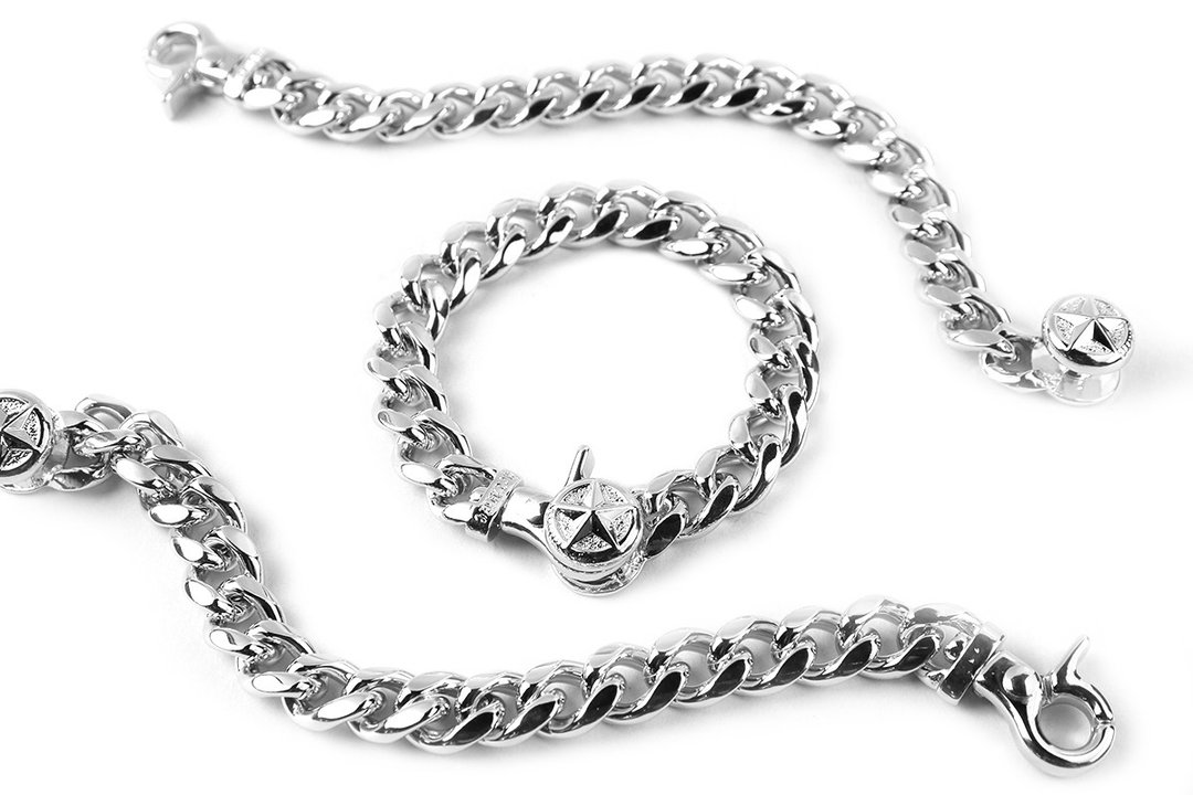 【METALIZE】Star Metal Bracelet 星星扣金属手链(白金) - 手链/手环 - 其他金属 