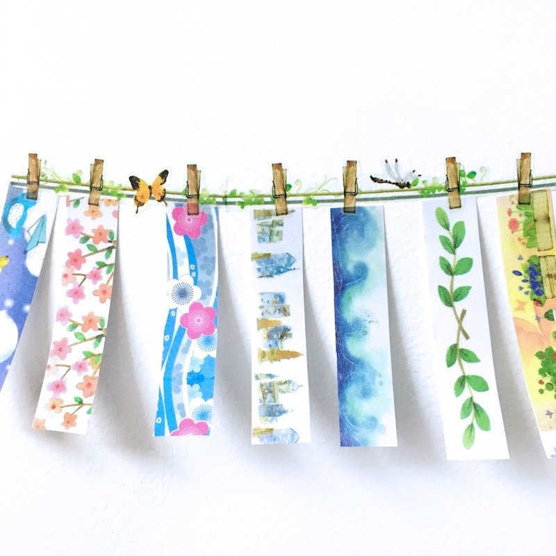 Aloha 和纸胶带 夹子 - 纸胶带 - 纸 多色