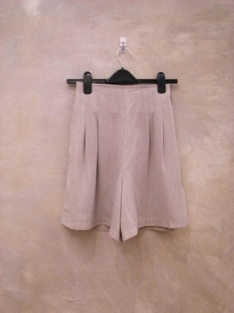 经典灰色西装布质短裤裙  古着 - 女装长裤 - 其他材质 灰色