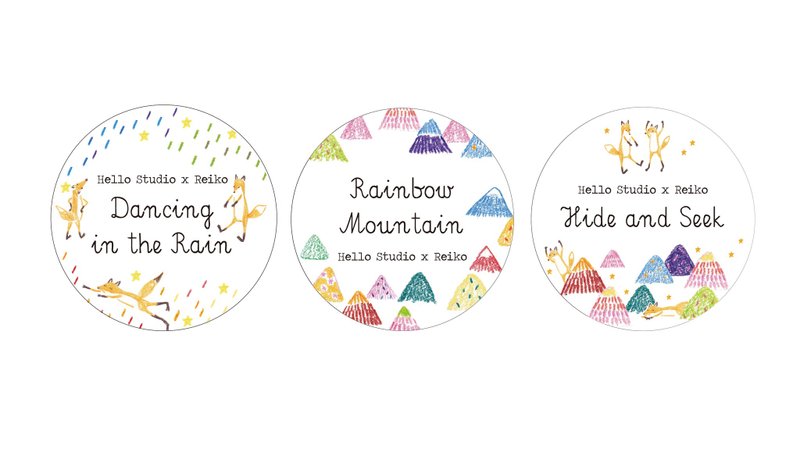 2015春季纸胶带─森林狐狸三款组合 - 纸胶带 - 纸 多色