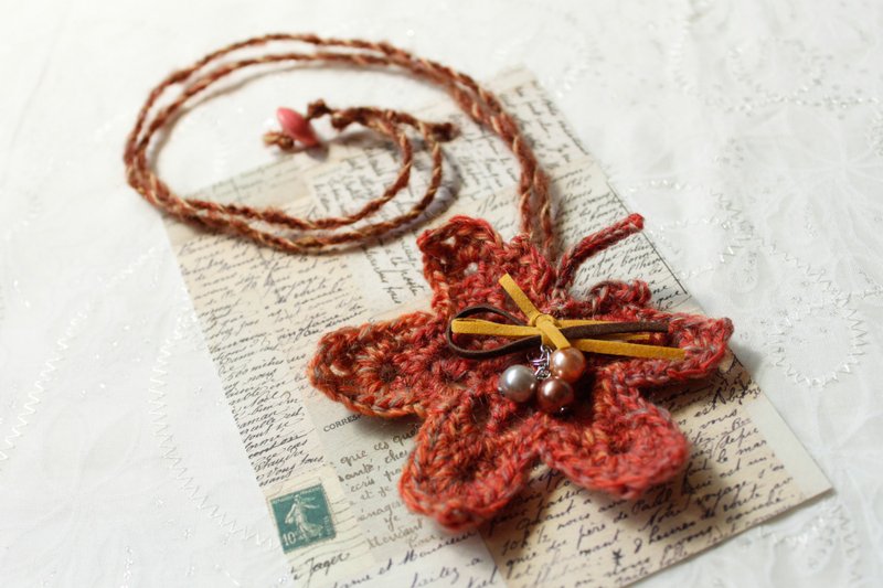 自然说季节。枫叶长项链 - 长链 - 其他材质 多色