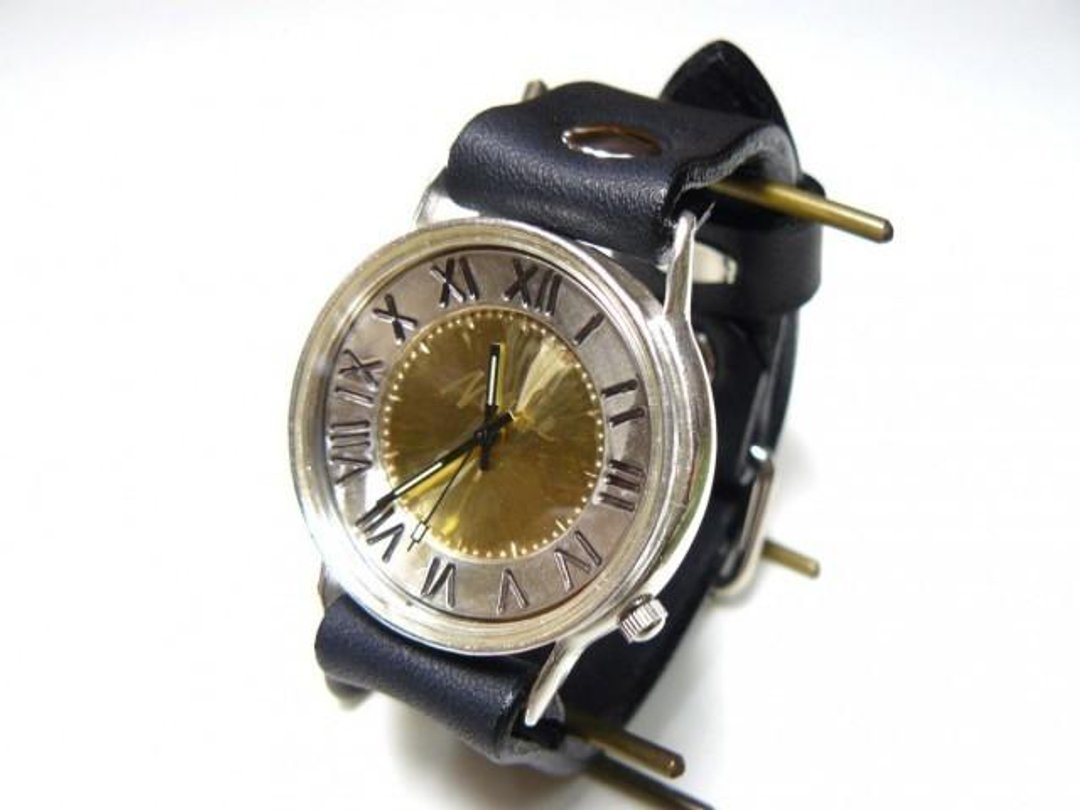 JS HandCraftWatch JUMBO Silver36mm Roman numeral index (JUM31SV BK) - 女表 - 纯银 银色