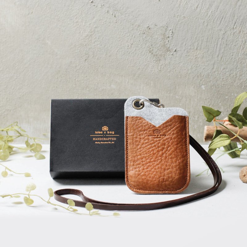 手作进口真皮证件夹票卡夹礼品附赠礼盒包装(棕色)DG07 - 证件套/卡套 - 真皮 咖啡色