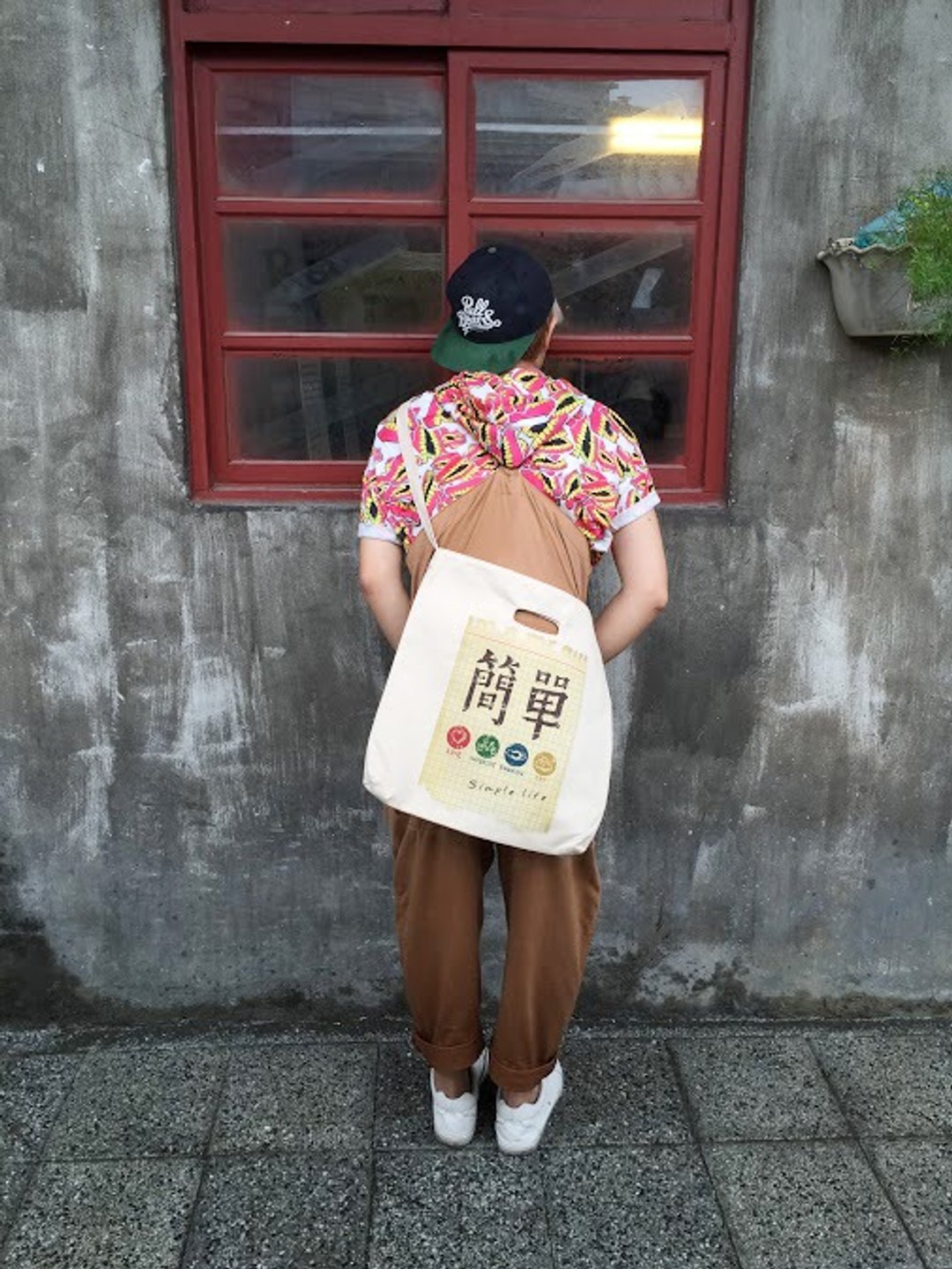 超耐重高磅数帆布文青包~simple(限量发行) - 侧背包/斜挎包 - 棉 白色