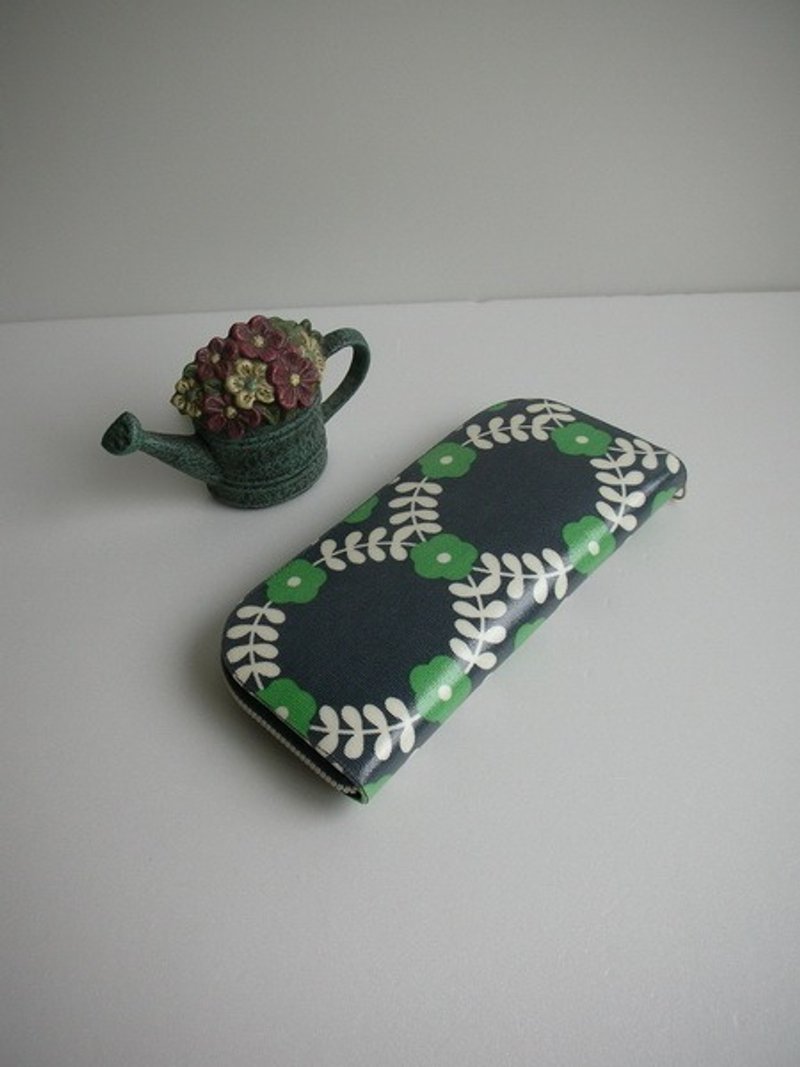 bagme 英国wreath防水布-长夹/钱包/零钱包***最后一只*** - 皮夹/钱包 - 防水材质 蓝色