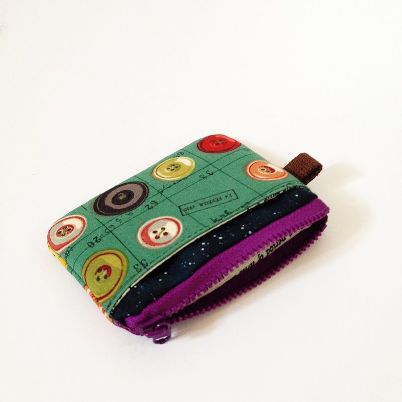 *巫蛊着*一手在握  复古钮扣  零钱包 - 零钱包 - 其他材质 绿色