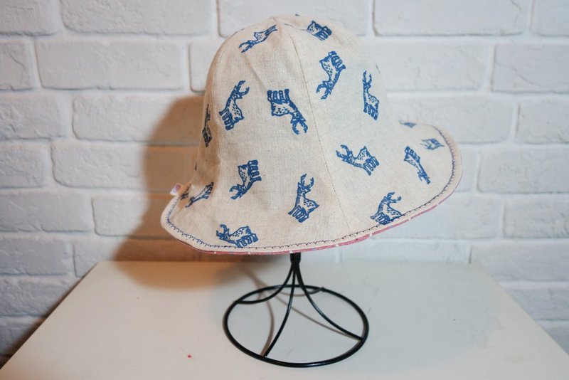 台湾原生系列_台湾梅花鹿 花苞渔夫帽 - 帽子 - 其他材质 粉红色