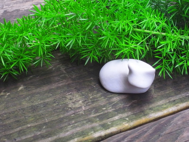 转头猫 - 花瓶/陶器 - 其他材质 白色