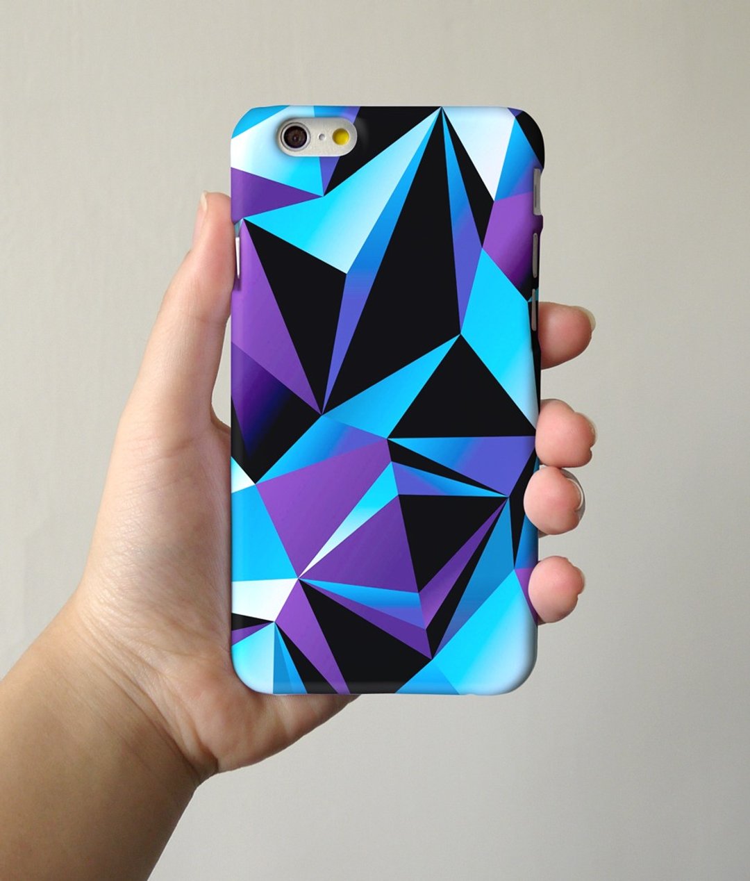 蓝色几何图案 16 - iPhone 手机壳, Samsung Galaxy 手机套 Samsung Galaxy Note 电话壳 - 其他 - 塑料 