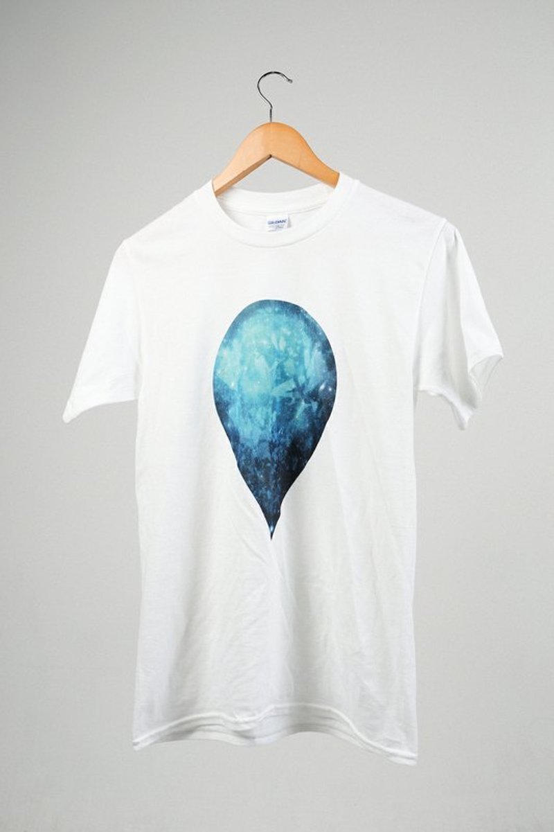 吸血鬼男孩与外星人女孩｜灵魂的陨落 - 女装 T 恤 - 棉．麻 白色