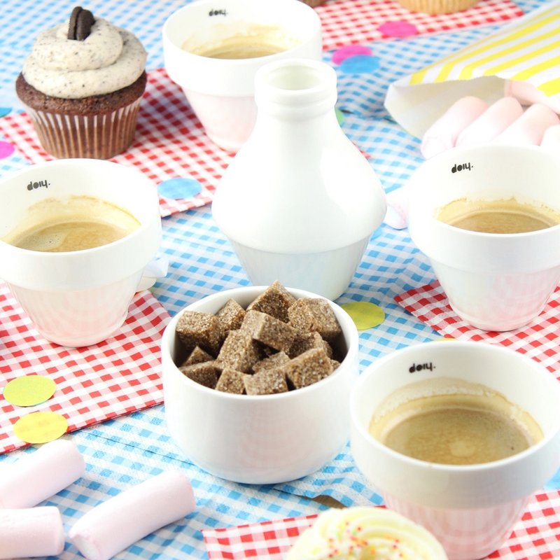 西班牙doiy 叠叠牛奶瓶 - 茶具/茶杯 - 其他材质 白色