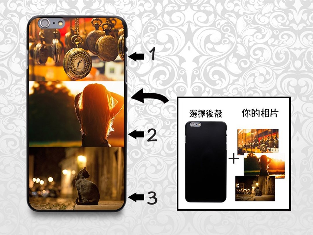 客制化相片手机后壳(LC03) - iPhone 4, iPhone 5, iPhone 6, iPhone 6, Samsung Note 4, LG G3, Moto X2, HTC, Nokia, Sony - 手机壳/手机套 - 塑料 