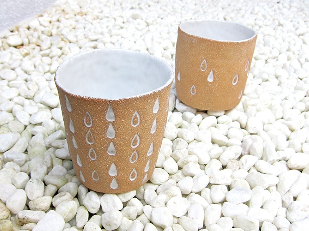 雨滴杯 - 茶具/茶杯 - 其他材质 橘色