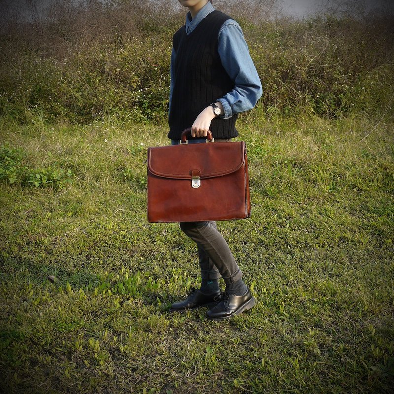 ShiKa夕卡//义制手提公事包{A3-104} - 公文包/医生包 - 其他材质 