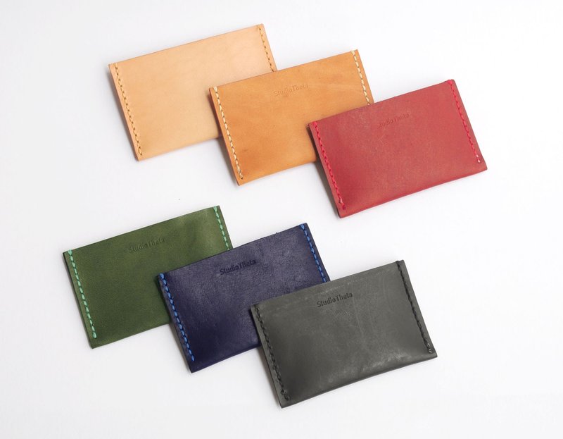 真皮单层简约设计卡套 - 名片夹/名片盒 - 真皮 多色
