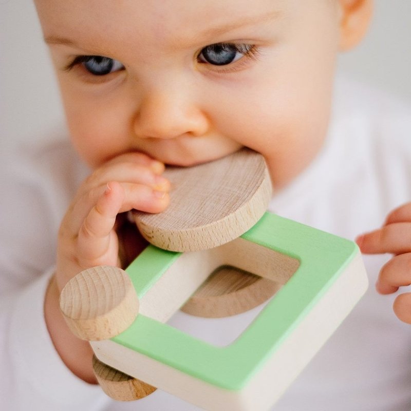 【2015欧洲波兰好设计入选】Lullalove - ODA 木制手工玩具车 -清新绿框框 - 玩具/玩偶 - 木头 绿色