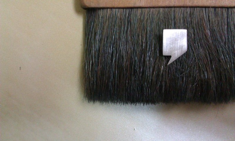 925银 "逗号" 男用耳环 Comma Earring - sterling silver earring for guys - 耳环/耳夹 - 其他金属 灰色