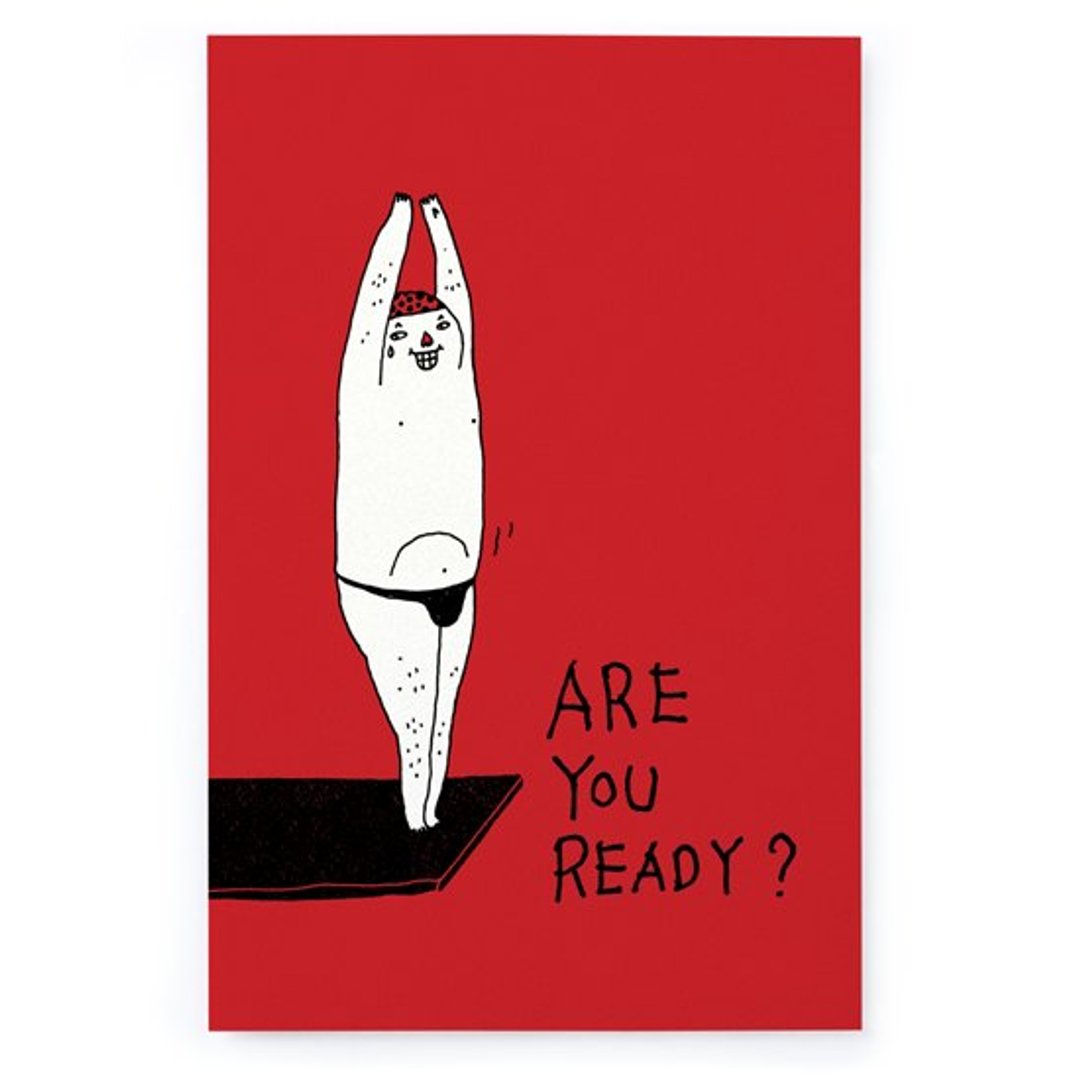 ARE YOU READY ? / 明信片 - 卡片/明信片 - 纸 红色