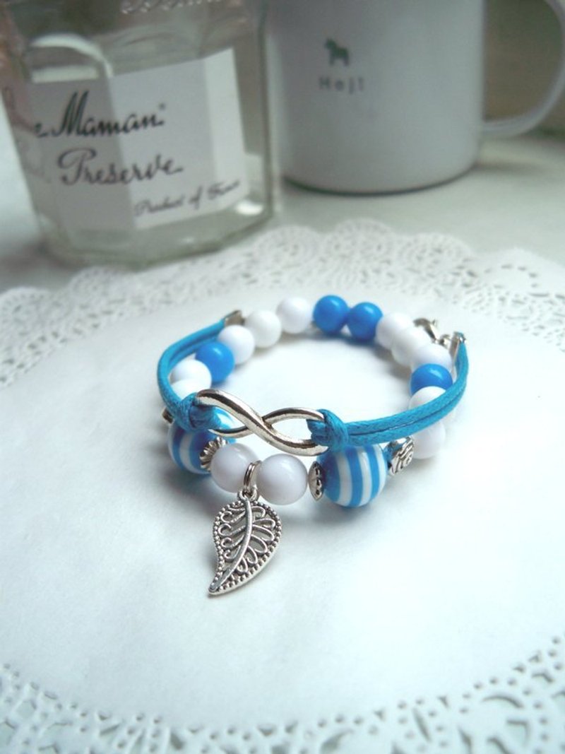 配对手环-蓝-2条 - 手链/手环 - 其他材质 蓝色