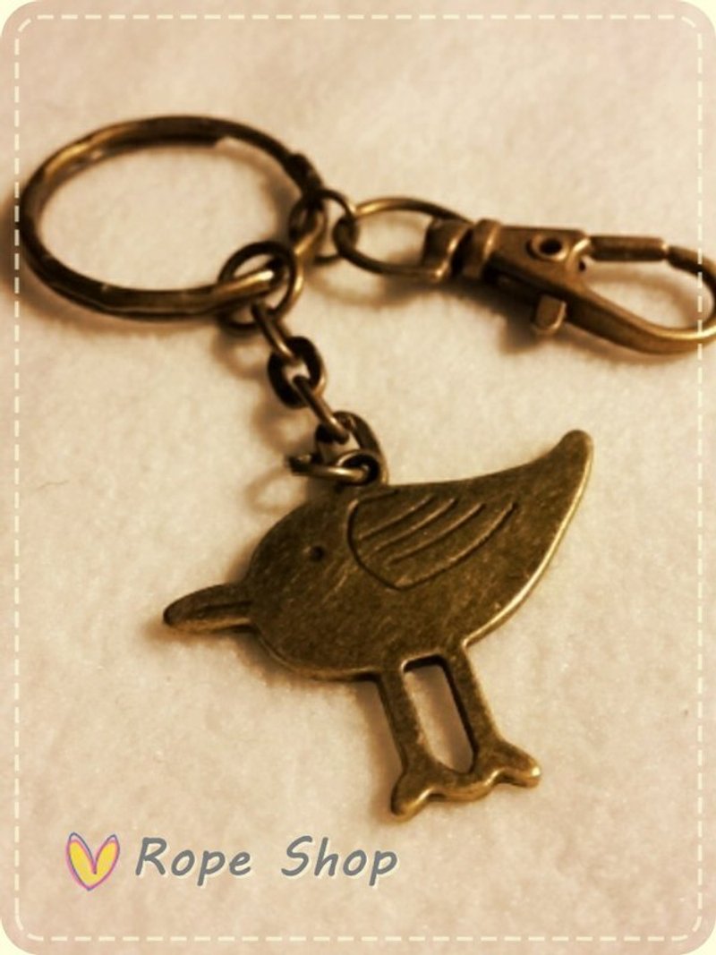 小鸟儿。古铜 复古色钥匙圈 - 其他 - 其他金属 
