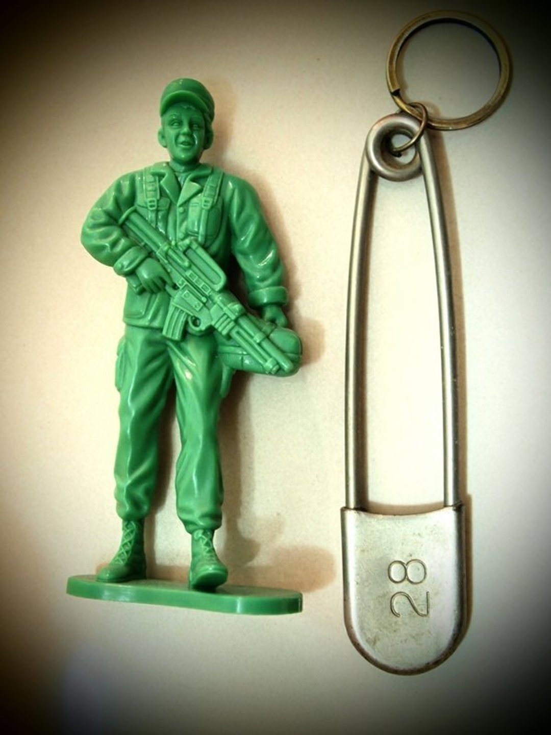 WWII 美军二战时期军用古董大别针key chain  - 钥匙链/钥匙包 - 其他材质 灰色