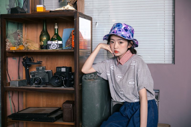 A MERRY HEART♥梦中的紫罗蓝渔夫帽 - 帽子 - 其他材质 紫色