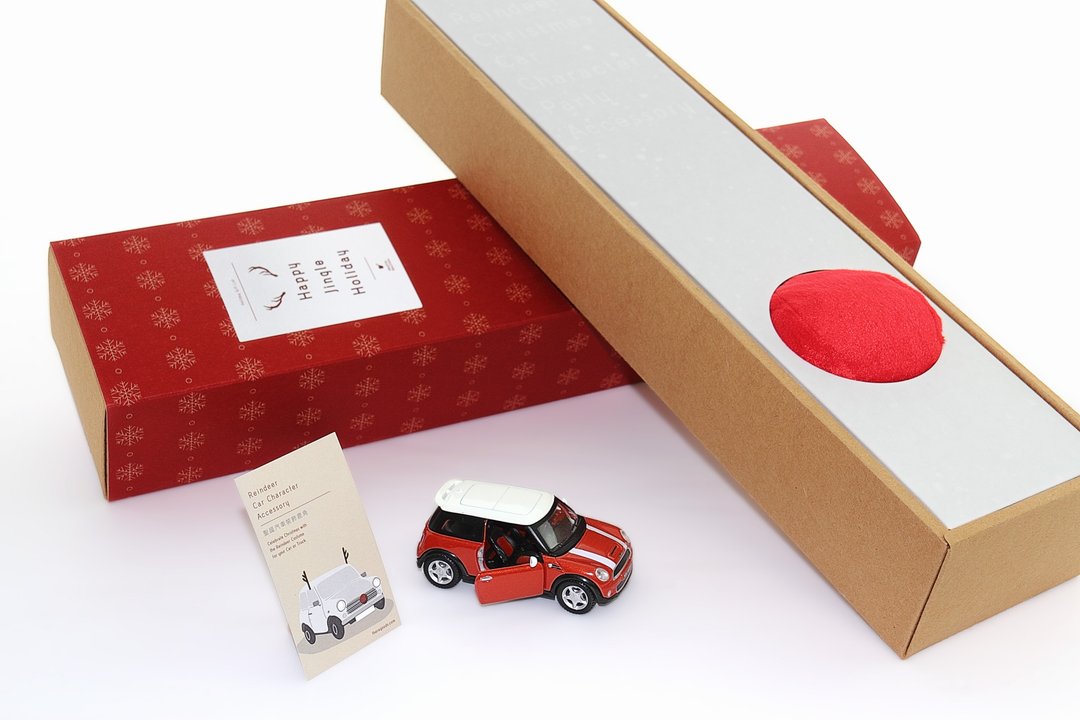 圣诞汽车装饰鹿角 Reindeer  Car Character Accessory - 其他 - 棉 红色
