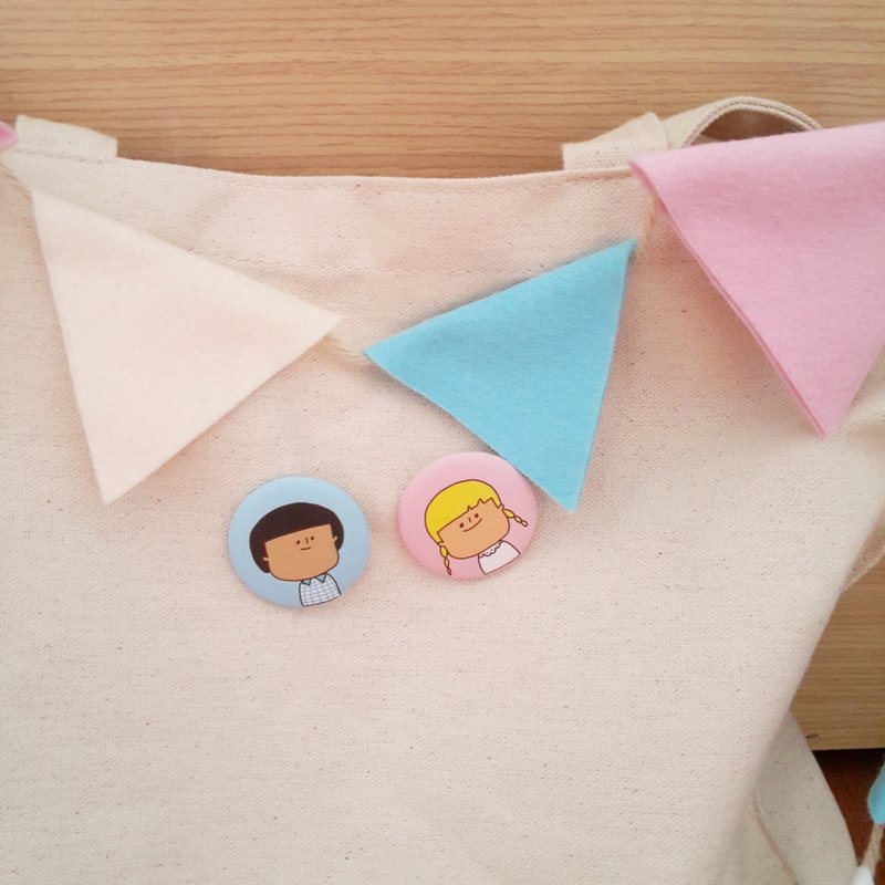 男孩女孩一起买 :) - 徽章/别针 - 宝石 