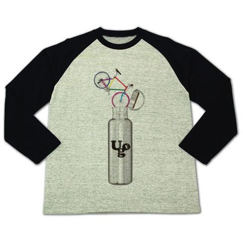 Bottle CYCLING (Raglan sleeve) - 男装上衣/T 恤 - 其他材质 