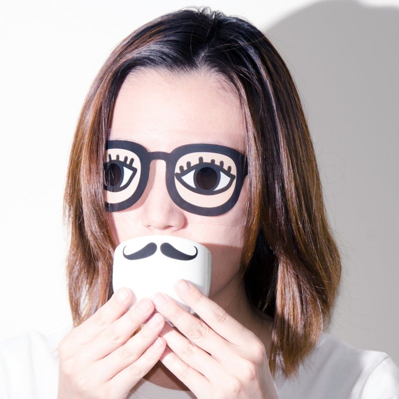 俏胡子变脸贴－品客胡 派对 婚礼 直播 - 贴纸 - 防水材质 