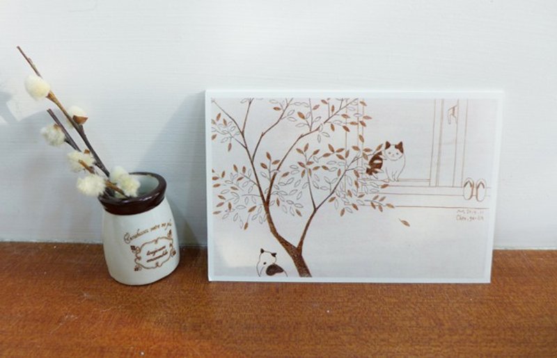 内心戏明信片系列：天凉好个秋 - 卡片/明信片 - 纸 咖啡色