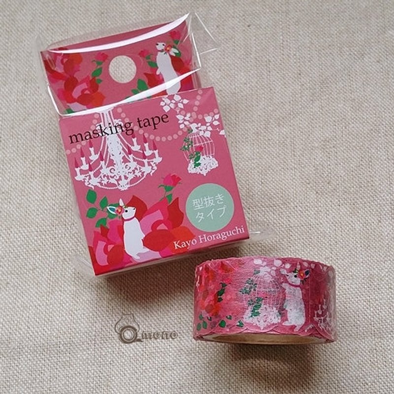 Kayo Horaguchi 洞口加代 花边纸胶带 II【Chandelier (HK-MT-014)】华丽吊灯 小兔子 - 纸胶带 - 纸 多色