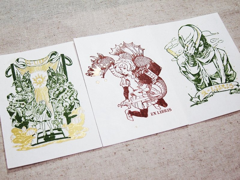 雅图设计 藏书票2014年版 - 卡片/明信片 - 纸 卡其色