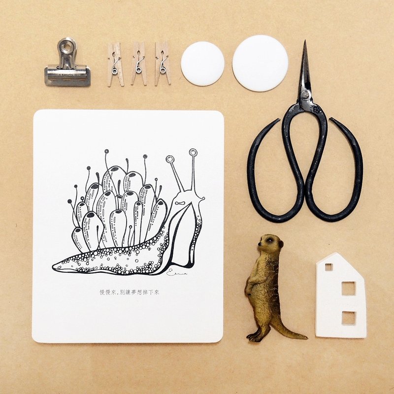 拧_小牛明信片_礼物卡 - 卡片/明信片 - 纸 白色