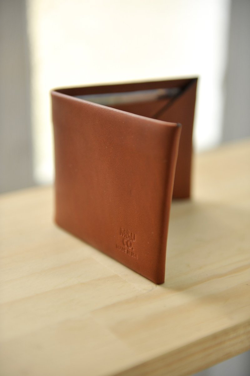 Maxx & Unicorn Co. Bifold Wallet 纽约独立品牌皮夹-咖啡色（展示品出清,原价2500元） - 皮夹/钱包 - 真皮 咖啡色