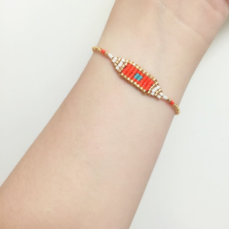ololssim 橙金民族手链 (0423) - 手链/手环 - 其他材质 橘色