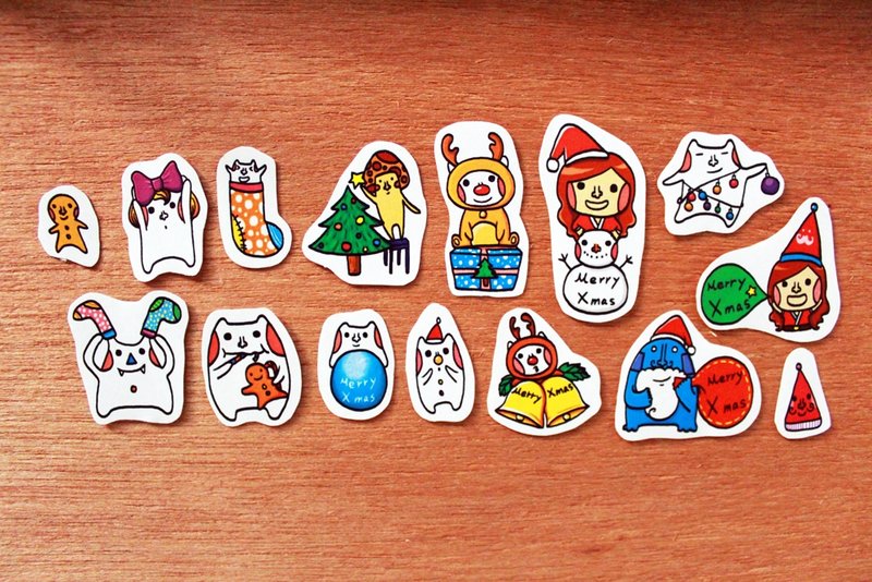 圣诞*傻帽贴纸 - 贴纸 - 纸 