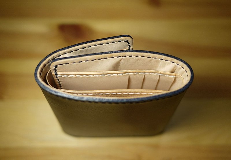 小岛手工瑞士卷皮夹 Leather Helveticrolls Wallet - 皮夹/钱包 - 真皮 黑色