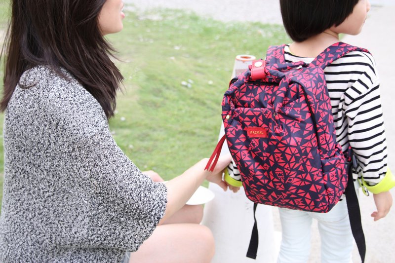 PAZEAL Puffy Backpack - mini 背包 (小) (红艳) - 后背包/双肩包 - 其他材质 红色