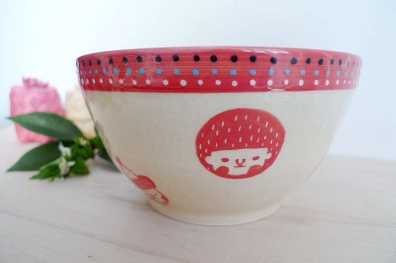 脸脸大碗-红 - 碗 - 其他材质 红色