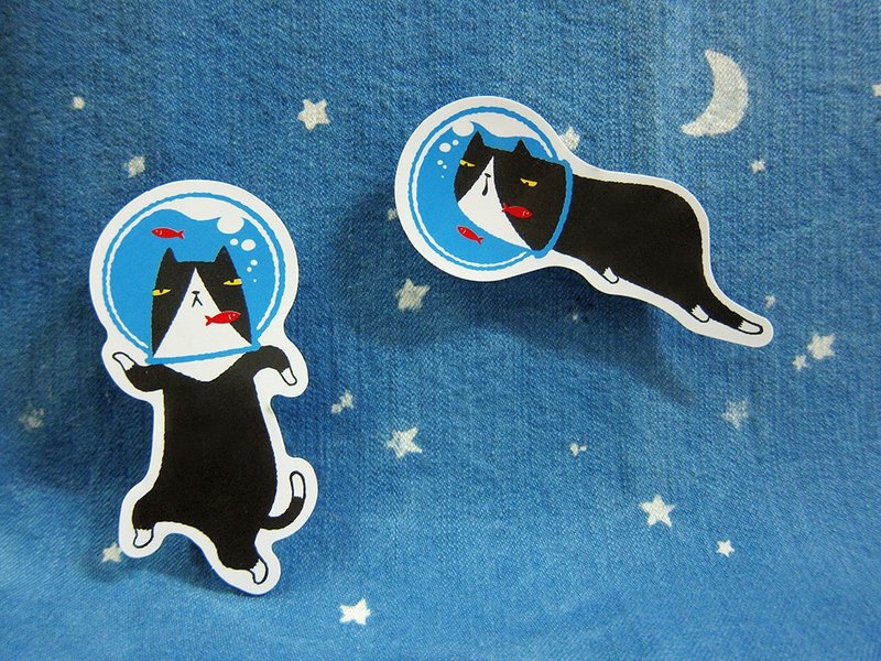 黑皮的日常-贴纸组 - 贴纸 - 纸 黑色