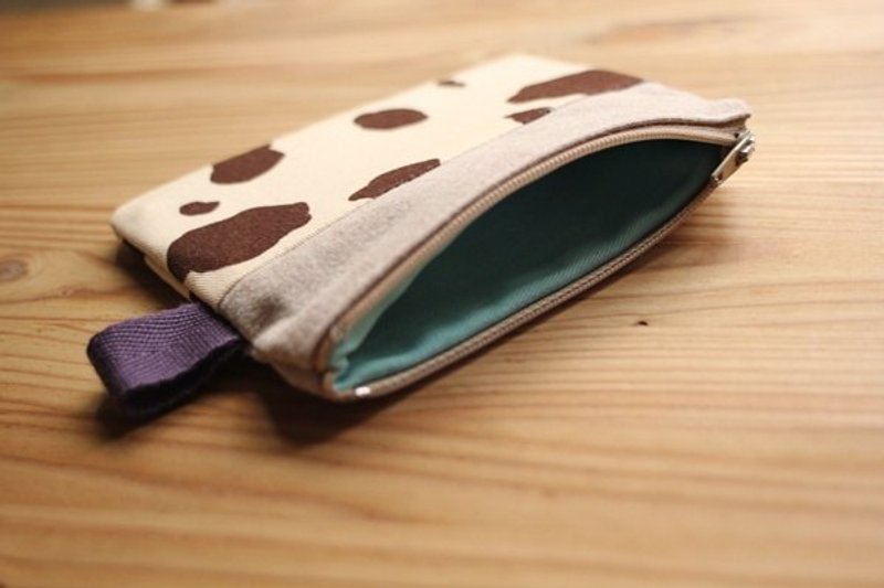 forêt -乳牛纹万用小包 - 零钱包 - 其他材质 咖啡色