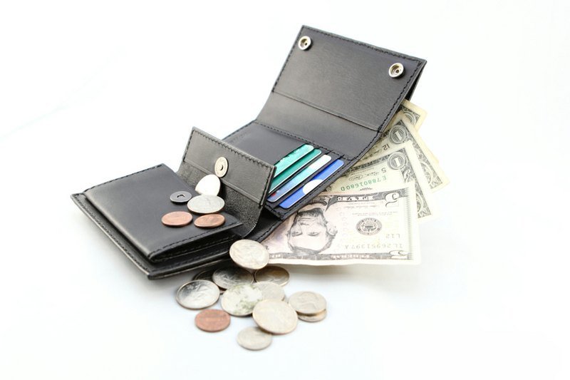 The Black Rivet - Wallet 中夹/钱包 - 皮夹/钱包 - 真皮 黑色