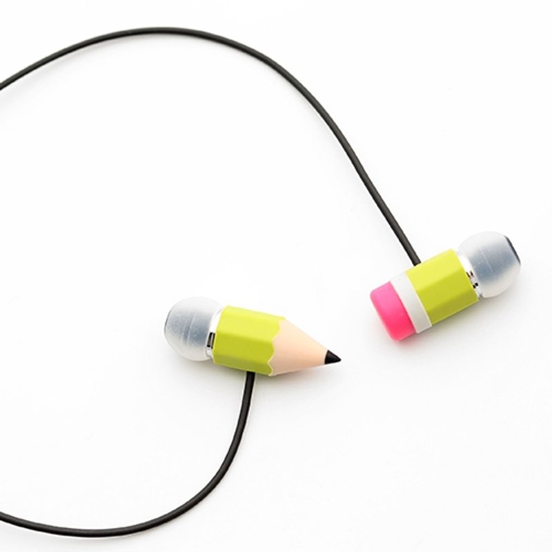 淘气声活 hoomia 好设计  Magic Pencil 魔术铅笔耳机  青翠绿 - 耳机 - 硅胶 绿色