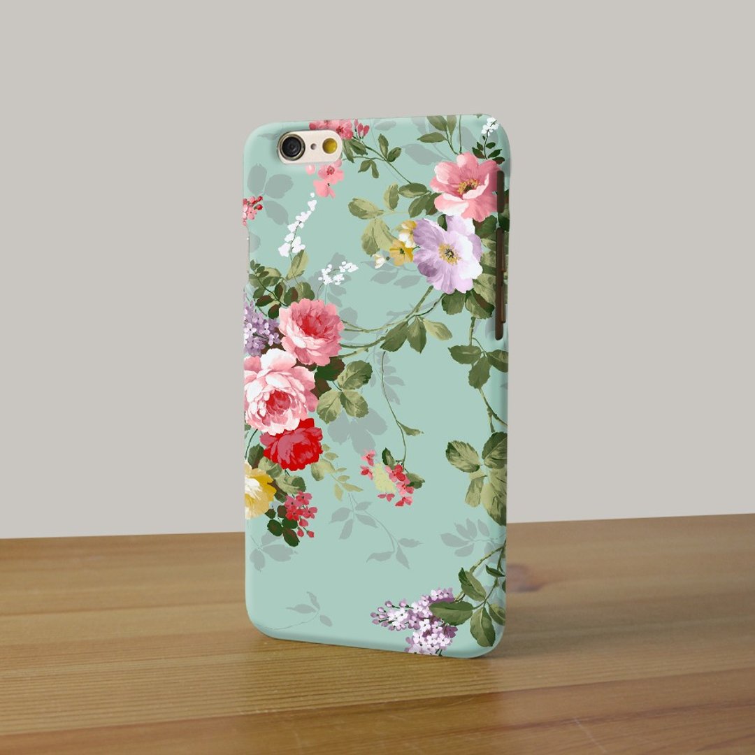 薄荷玫瑰 08 - iPhone 手机壳, Samsung Galaxy 手机套 Samsung Galaxy Note 电话壳 - 手机壳/手机套 - 塑料 绿色