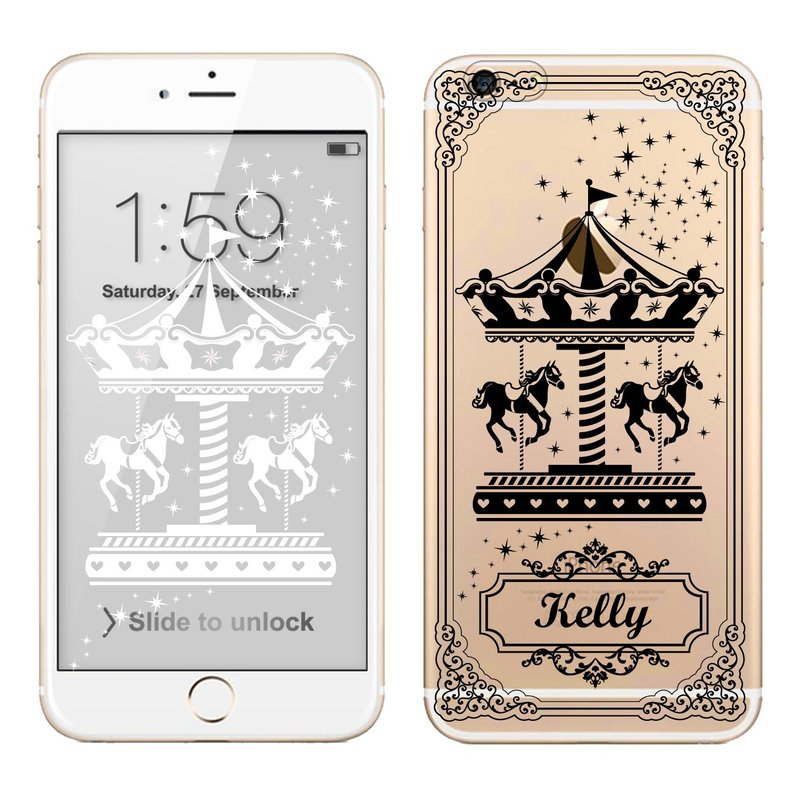 透明手机壳 (可加名字 ) - Lace no.18 (背景图下载) - 手机壳/手机套 - 塑料 